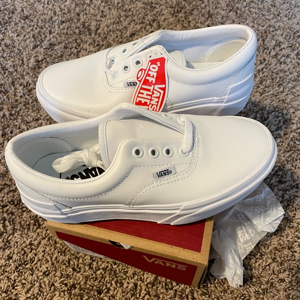 Vans Era Stacked White Leather